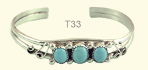 Three stone bangle