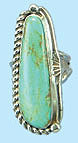Long turquoise ring