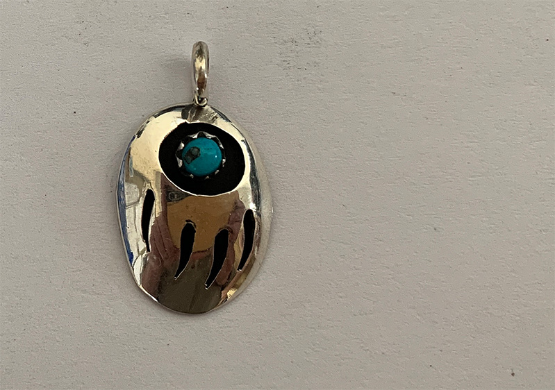 Bear paw pendant